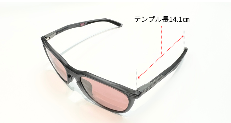 OAKLEYサーソーのテンプルの長さのイメージ