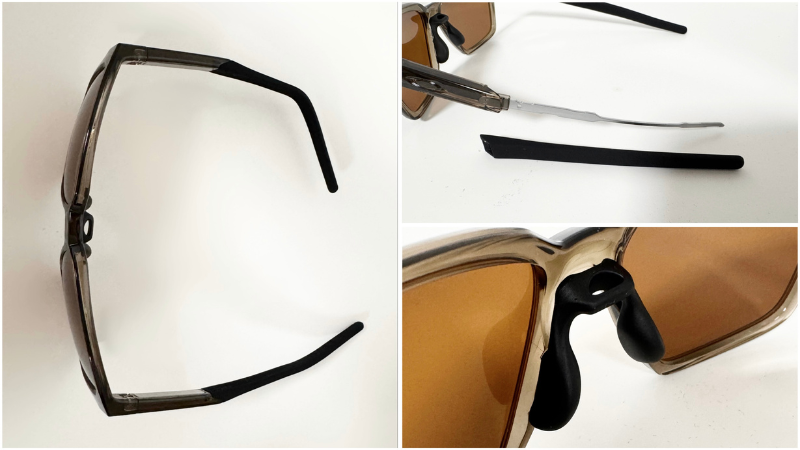 OAKLEYのアクチュエーター エスキューのイヤーソック部分・ノーズパッドのイメージ写真
