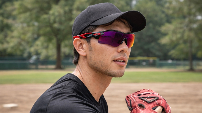 OAKLEY、RADARLOCK PATH(レーダー ロックパス)を掛けた男性モデルのイメージ写真